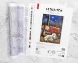 L9952 Baby Jesus - LetiStitch | Kit de punto de cruz del nacimiento de Jesús