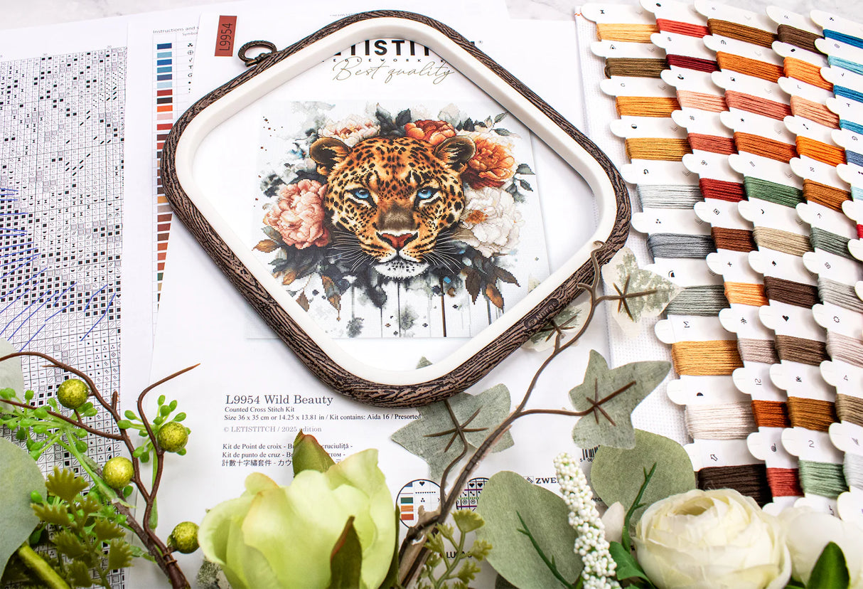 Kit de Punto de Cruz Letistitch - Wild Beauty L9954