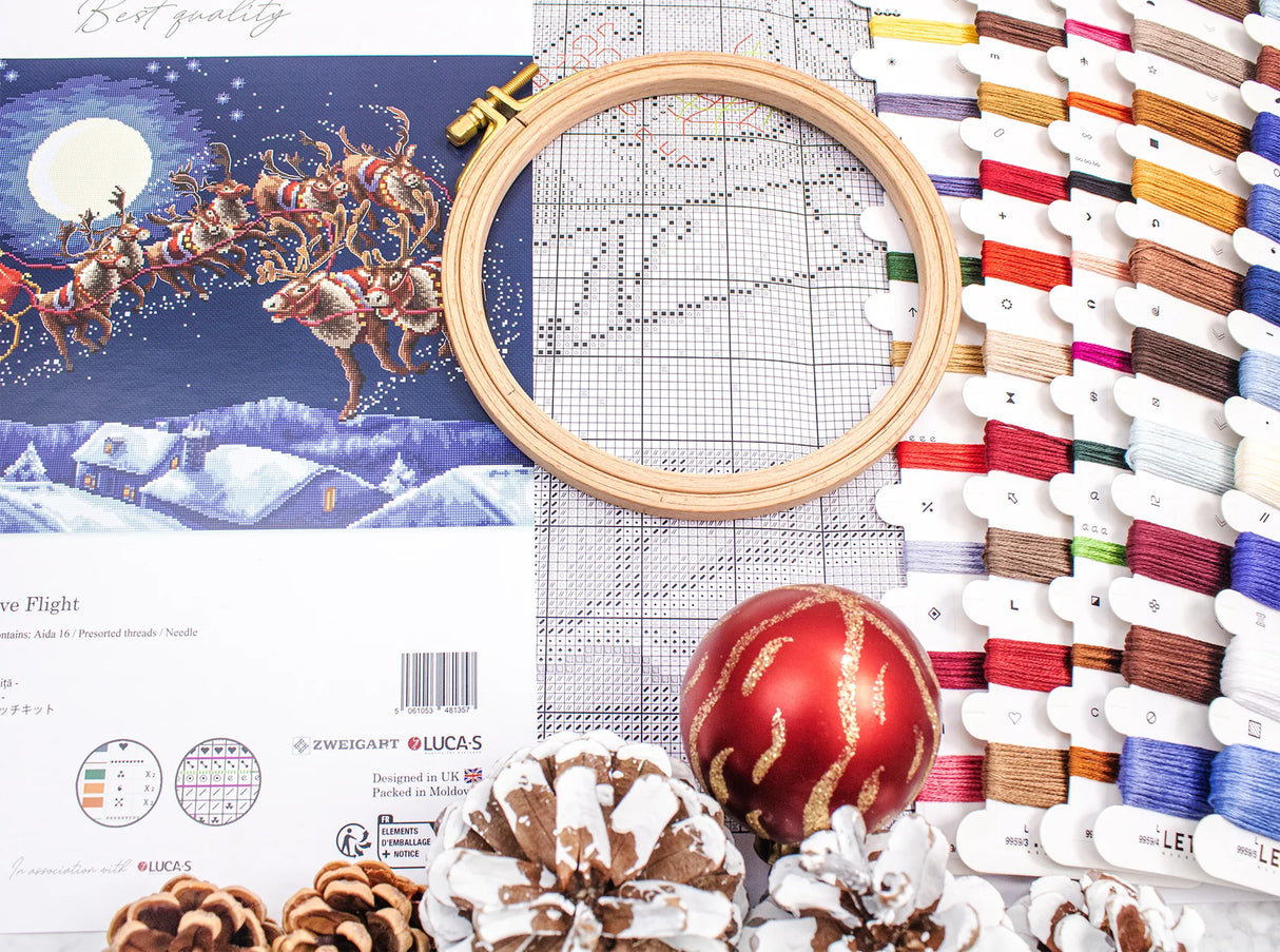 Kit de Punto de Cruz Letistitch - Christmas Eve Flight L9959