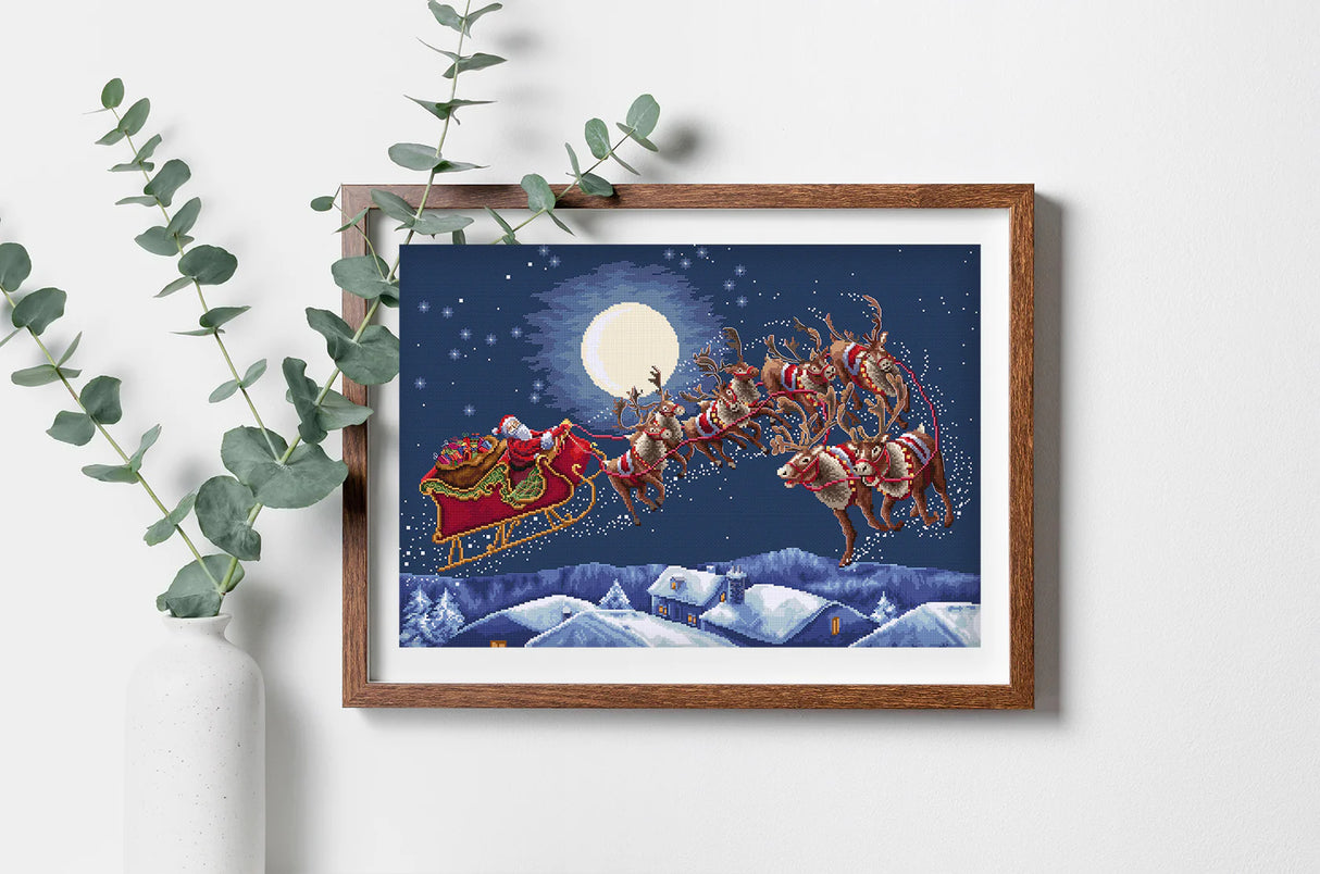 Kit de Punto de Cruz Letistitch - Christmas Eve Flight L9959