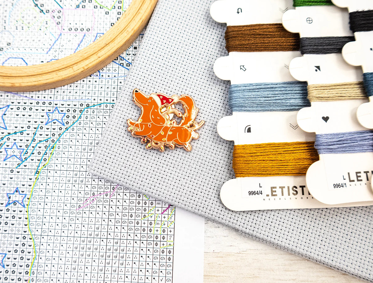Kit de Point de Croix Letistitch L9964 « L'Arrêt Secret du Père Noël » – Noël 29x40 cm