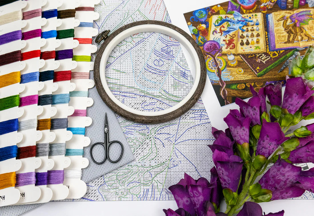 Kit de Punto de Cruz LetiStitch – Dragon Studies L9965