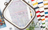LetiStitch L9982 London Christmas Bus Cross Stitch Kit – Christmas Scene with Red Bus