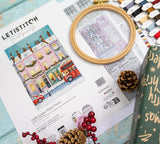 LettiStitch L9983 London Winter Charm Cross Stitch Kit – London Christmas Scene