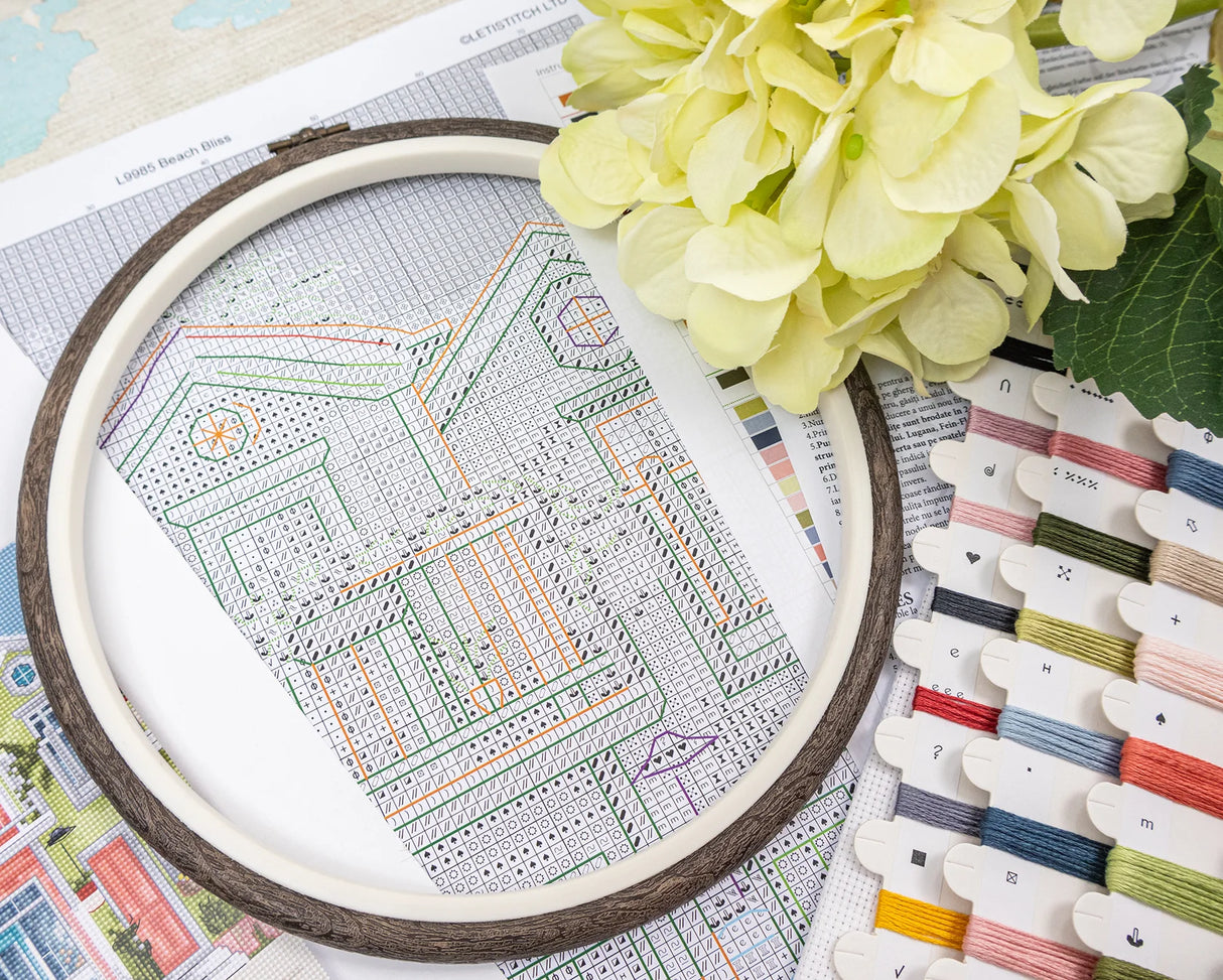 Kit de point de croix LetiStitch « Beach Bliss » L9985