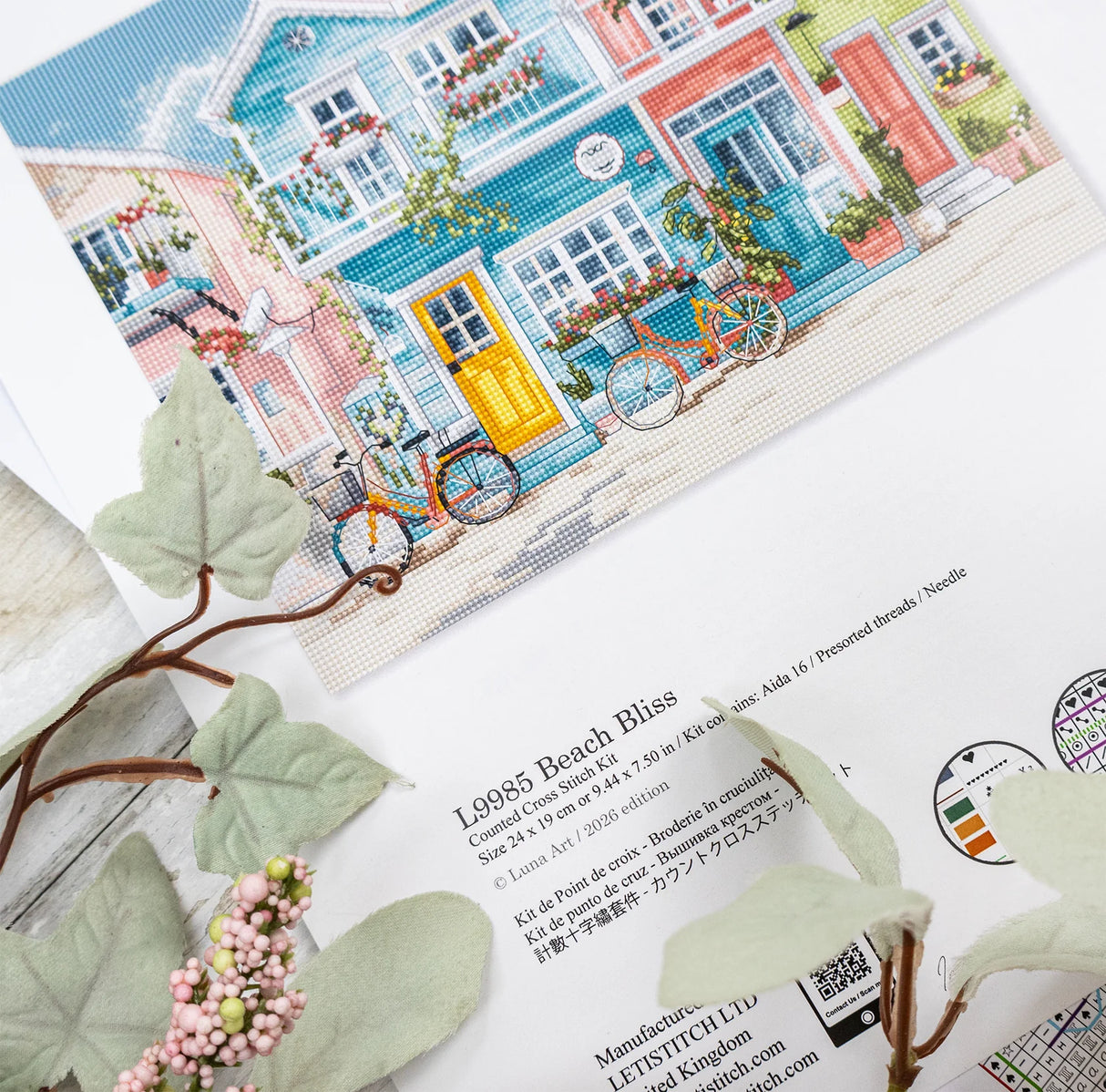 Kit de point de croix LetiStitch « Beach Bliss » L9985