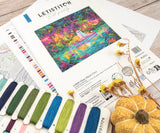 Kit de punto de cruz LetiStitch L9989 Glow Ghost Cove con fantasma luminoso