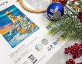Portada del kit Letistitch L9993 Lighthouse Noel con decoración navideña