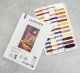 Contenido del kit de punto de cruz Letistitch L9994 Crystal Moonlight