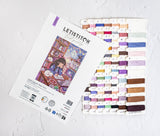 Folleto y tarjeta de hilos del kit Letistitch L9996 Midnight Magic Notes