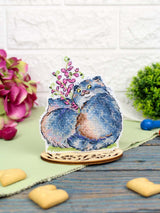 Cross Stitch Kit “Sweet Couple” MP Studia SR-1352 – Plastic Canvas 11×9 cm