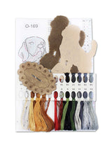 Kit de punto de cruz sobre madera MP Studia SO-169 Beagle 15x12 cm