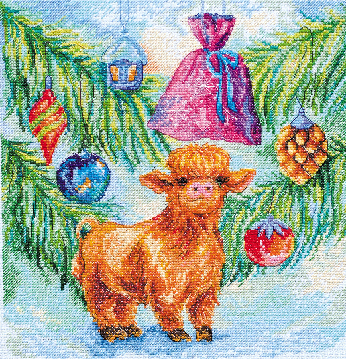 AH-084 New Year's Darling - Cross Stitch Kit - Abris Art