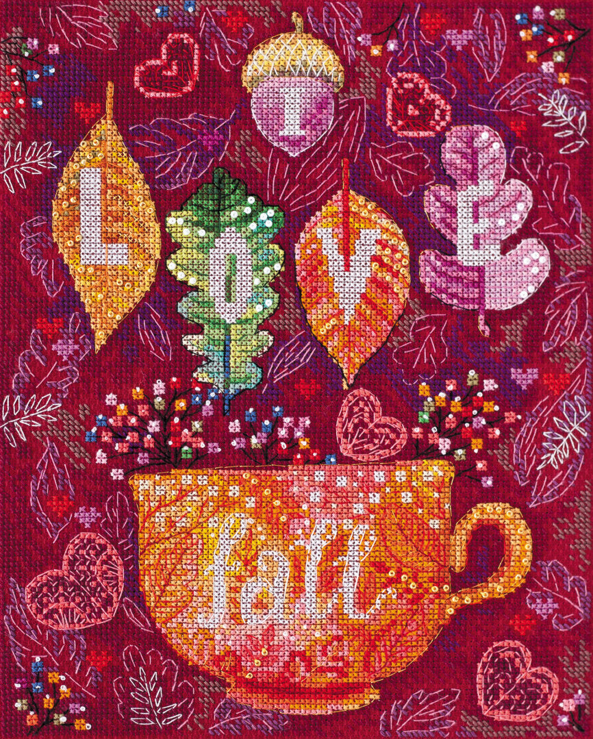 AH-128 Colorful Autumn - Cross Stitch Kit - Abris Art