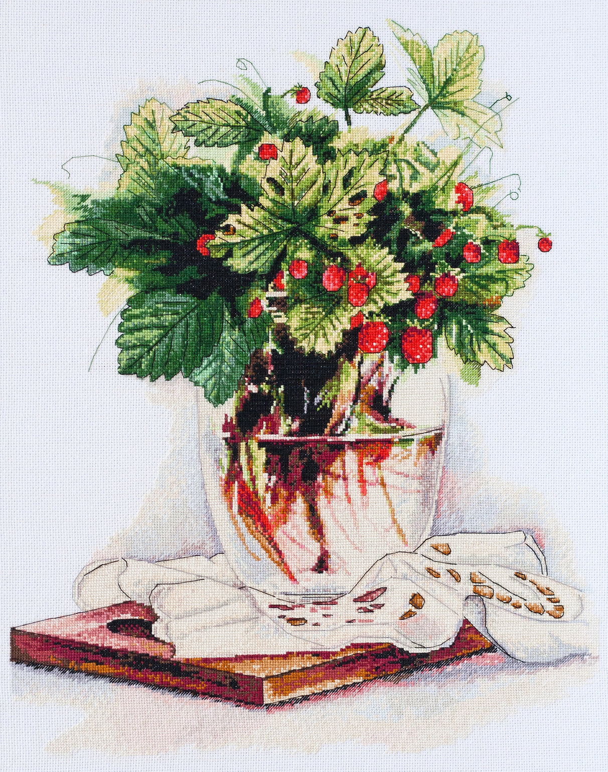 AH-136 Strawberry Bouquet - Cross Stitch Kit - Abris Art