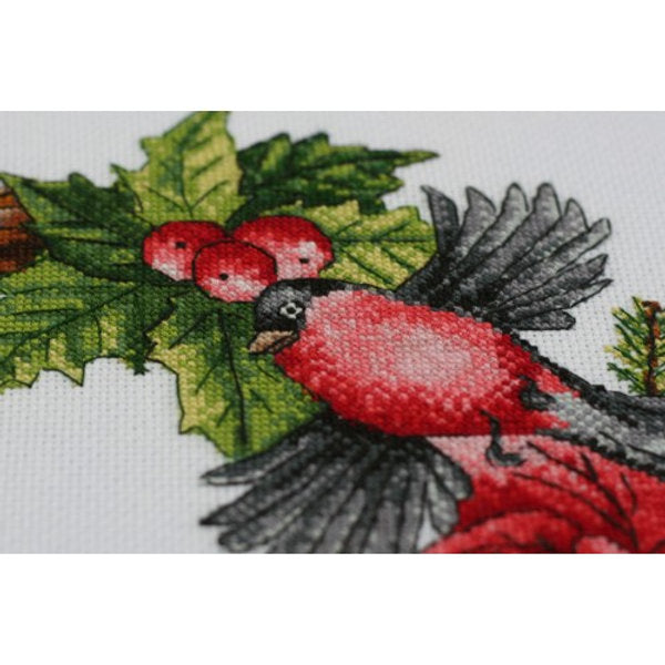 AH-154 Christmas Wreath - Cross Stitch Kit - Abris Art