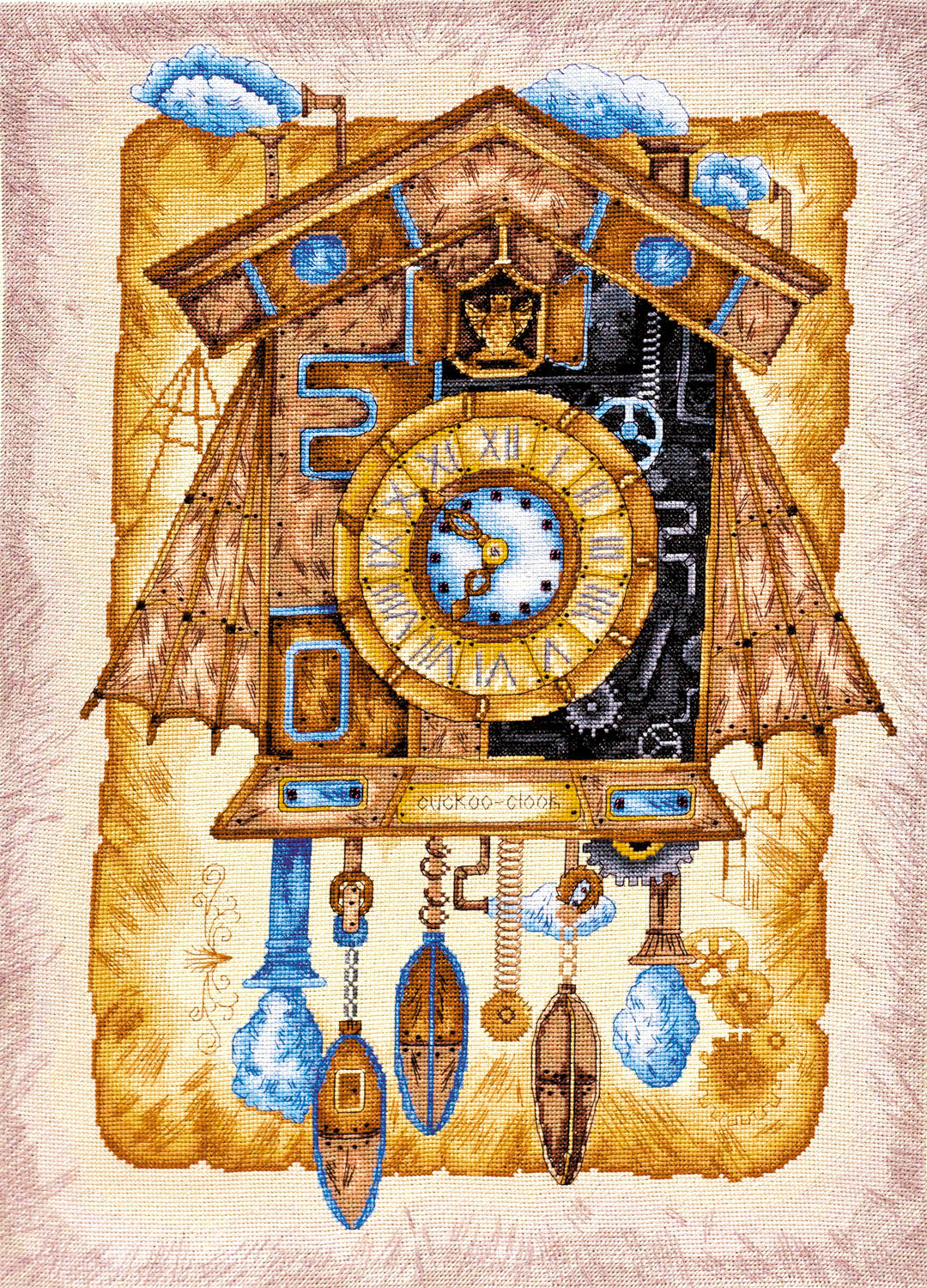 AH-039 Cuckoo Clock - Cross Stitch Kit - Abris Art