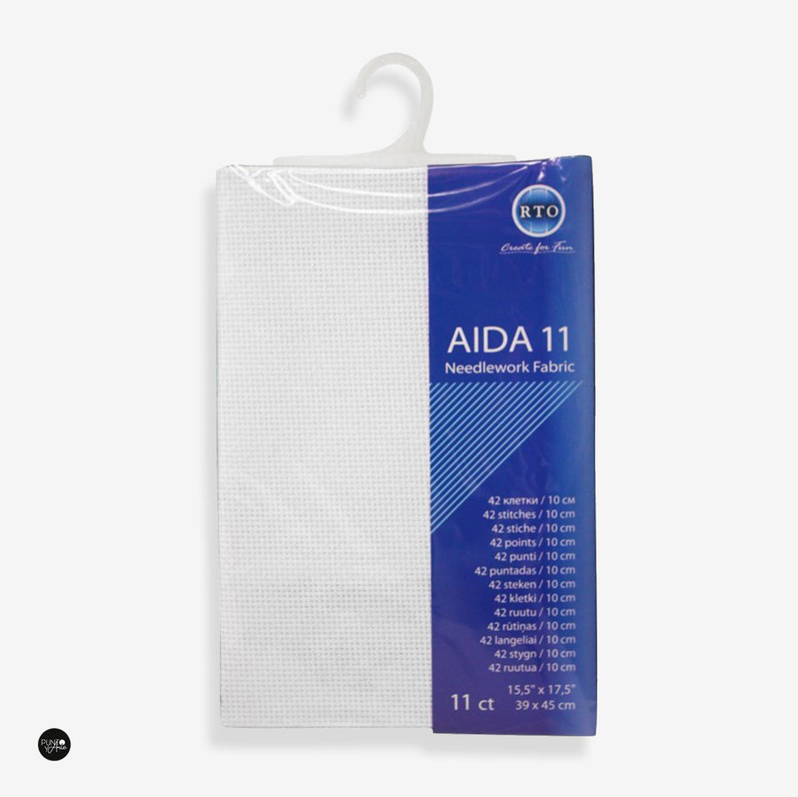 Tela Aida 11 ct RTO Blanco – AIDA11-100