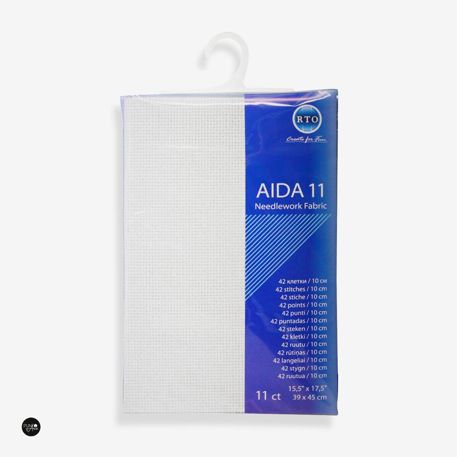 Tela Aida 11 ct RTO Blanco roto – AIDA11-101