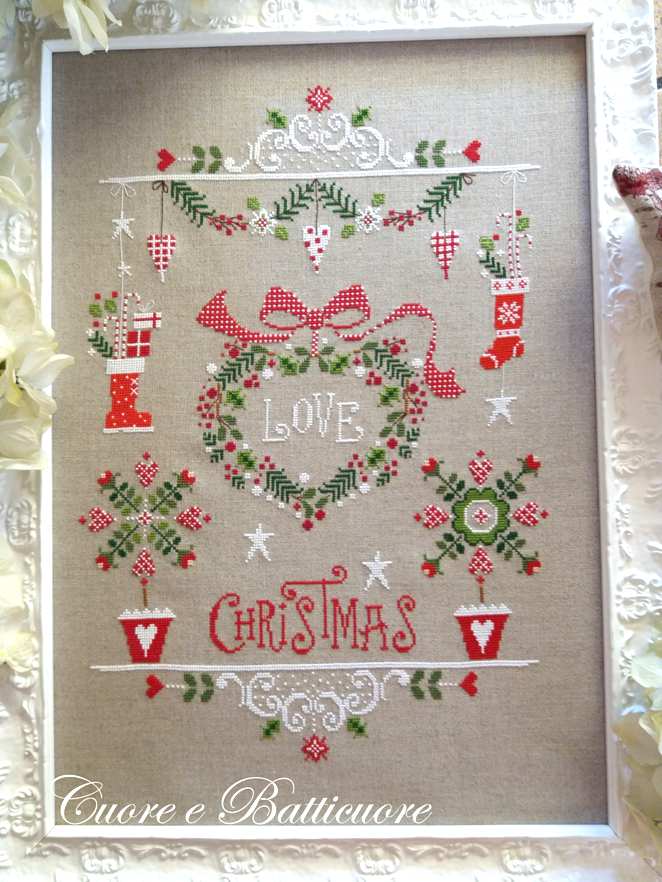 Ama il Natale - Cuore e Batticuore - Cross Stitch Chart