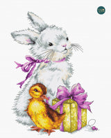 (Descatalogado) B1127 Easter greeting card - Luca-S - Kit de Punto de Cruz