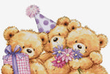 cross stitch kit "Three Party Bears" by Luca-S B1411