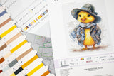 Luca-S Cross Stitch Kit - The Detective Duck, B1416