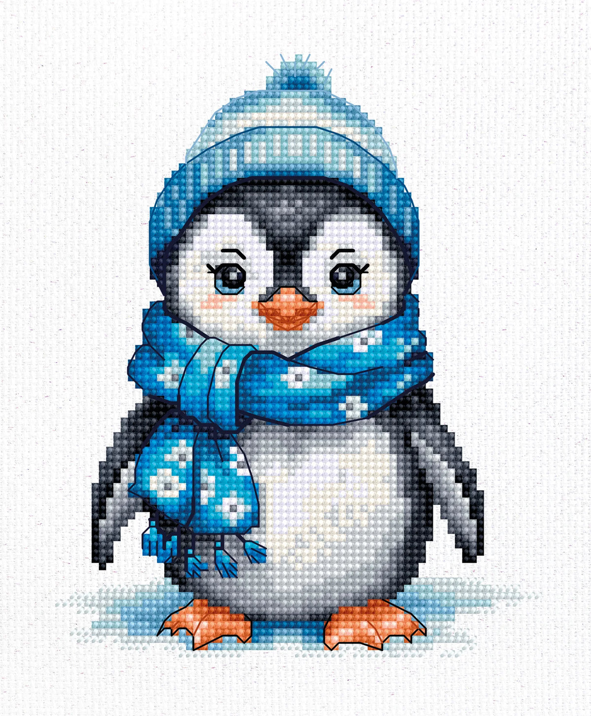 Kit de Punto de Cruz Pingüino B1417 de Luca-S