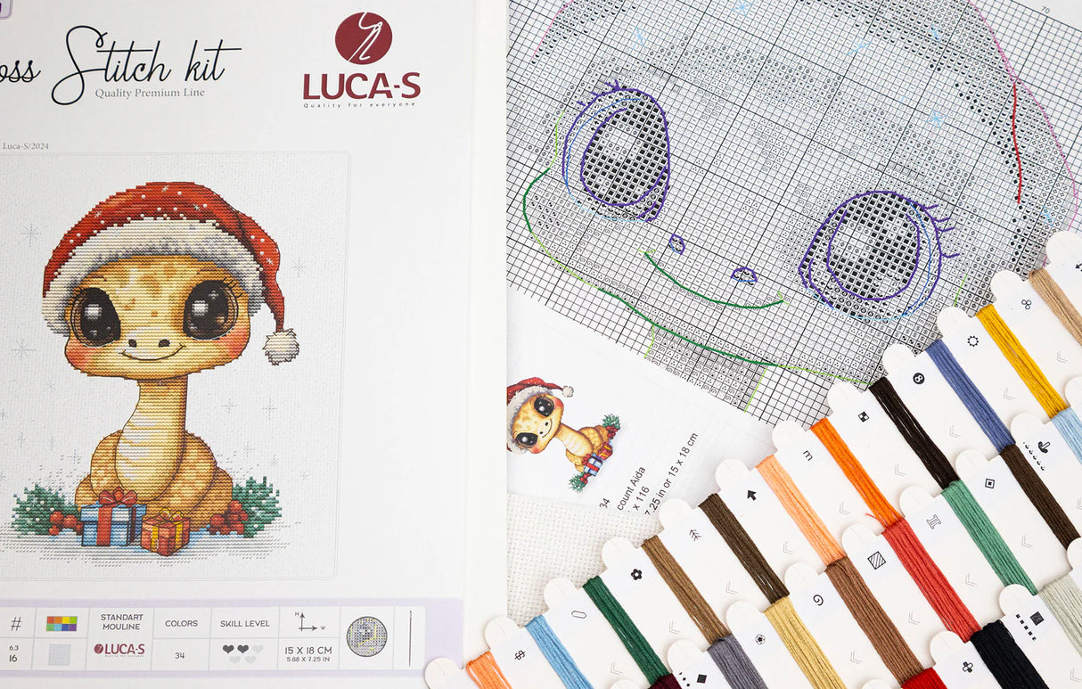 Kit de Punto de Cruz Luca-S - "Christmas Gifts" (B1419)