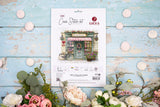 Luca-S B1429 – The Little Gift Shop | Kit de punto de cruz con tienda de regalos romántica
