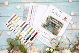 Luca-S B1429 – The Little Gift Shop | Kit de punto de cruz con tienda de regalos romántica
