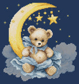 Kit de punto de cruz Luca-S – The Universe of a Teddy Bear B1436