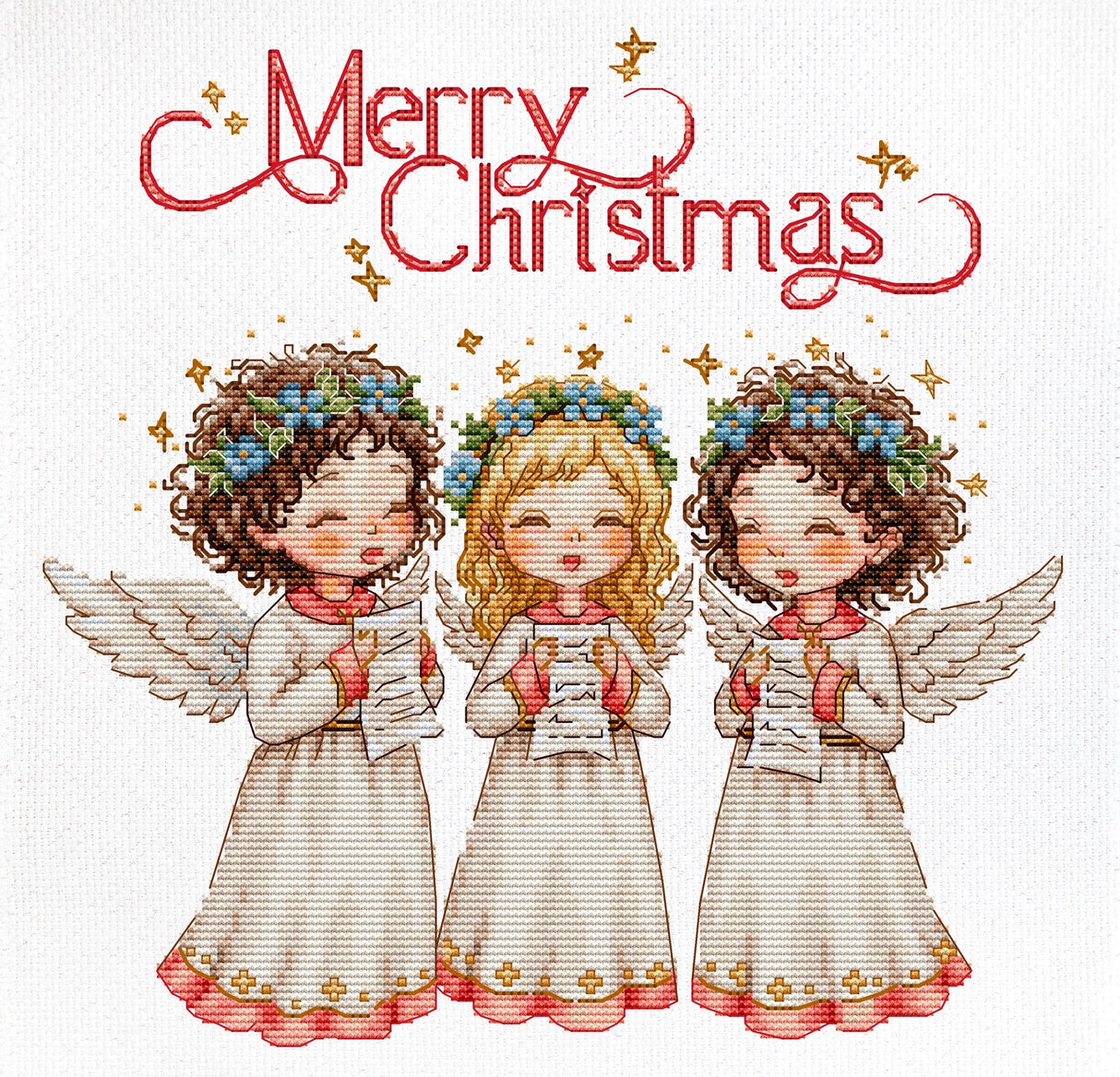 Kit de punto de cruz Luca-S – Angelic Song B1437