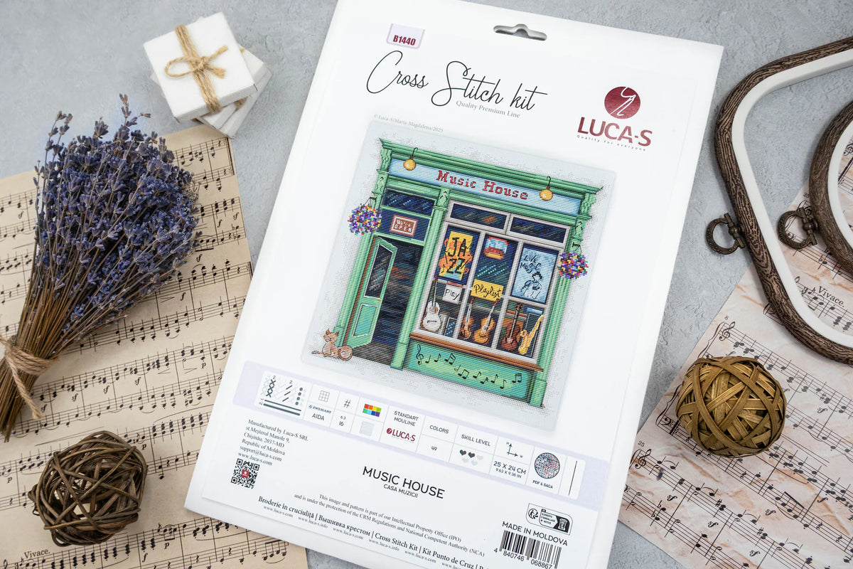 Kit de punto de cruz Luca-S Music House