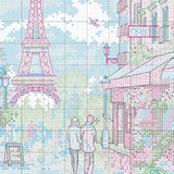 Cross Stitch Kit "Parisian Scene" 70-35438 Dimensions GOLD