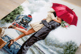 Cross Stitch Kit "Couple at the Train Station" by Luca-S B2369