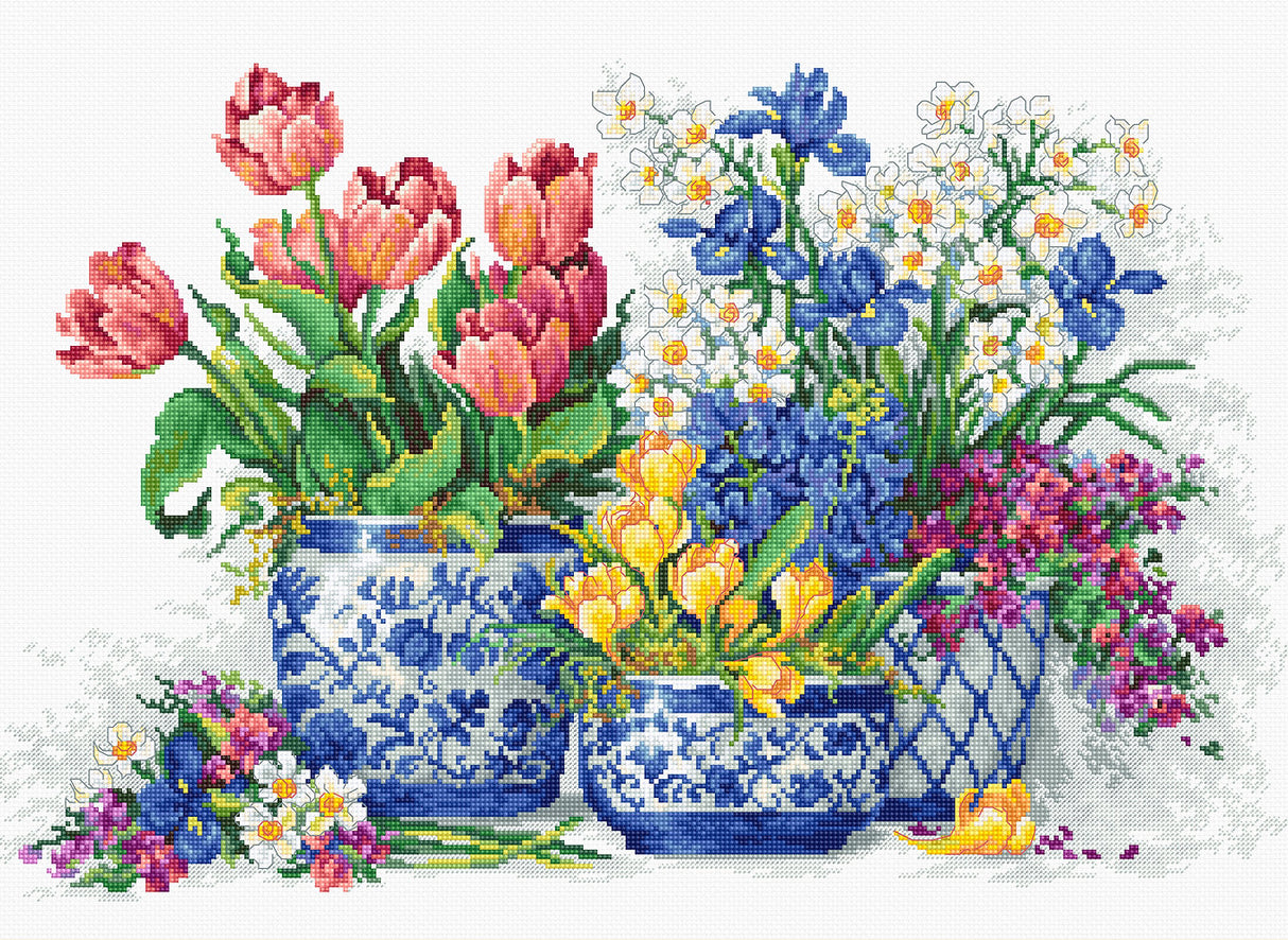 B2386 Spring Garden - Luca-S - Cross Stitch Kit