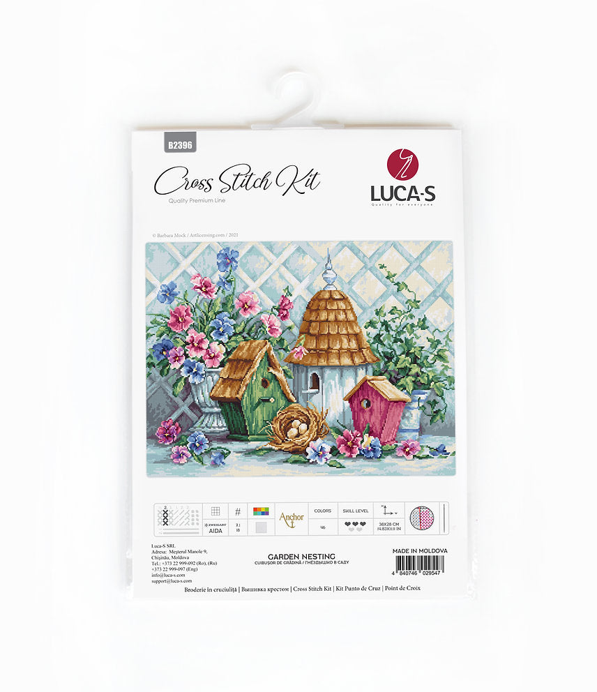 B2396 Garden Nesting - Luca-S - Cross Stitch Kit