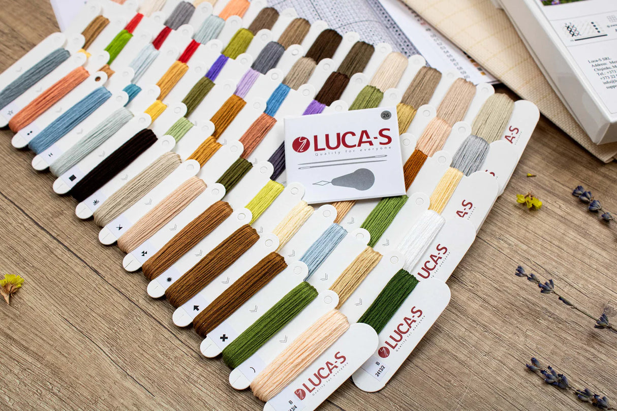 Luca-S Gold Cross Stitch Kit - Log Cabin General Store B2413