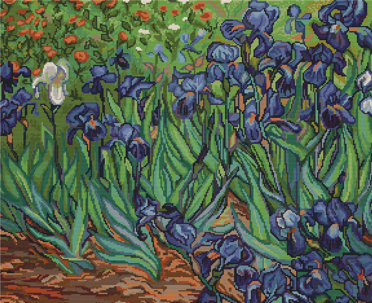 Van Gogh Iris - B444 Luca-S - Kit de point de croix