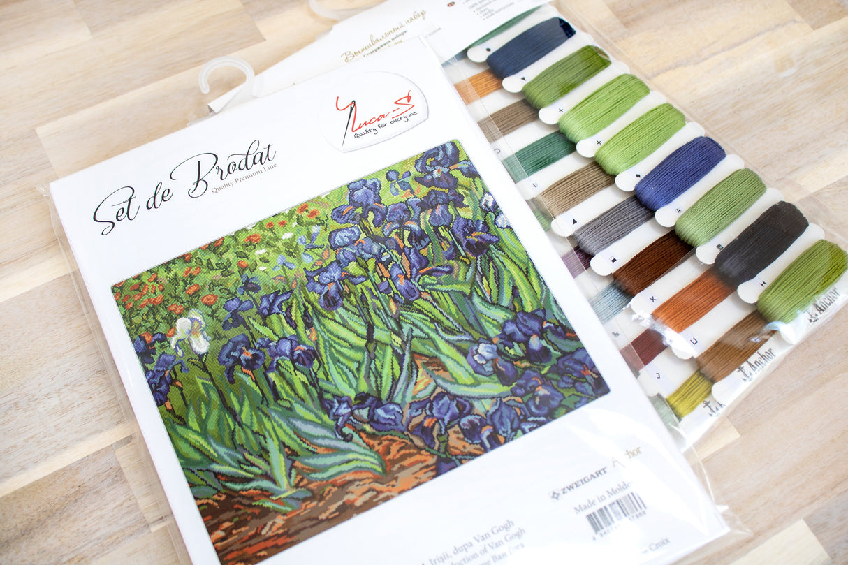 Van Gogh Lilies - B444 Luca-S - Cross Stitch Kit