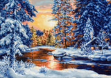 B477 Winter Landscape - Luca-S - Cross Stitch Kit
