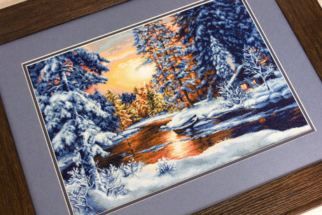 B477 Winter Landscape - Luca-S - Cross Stitch Kit