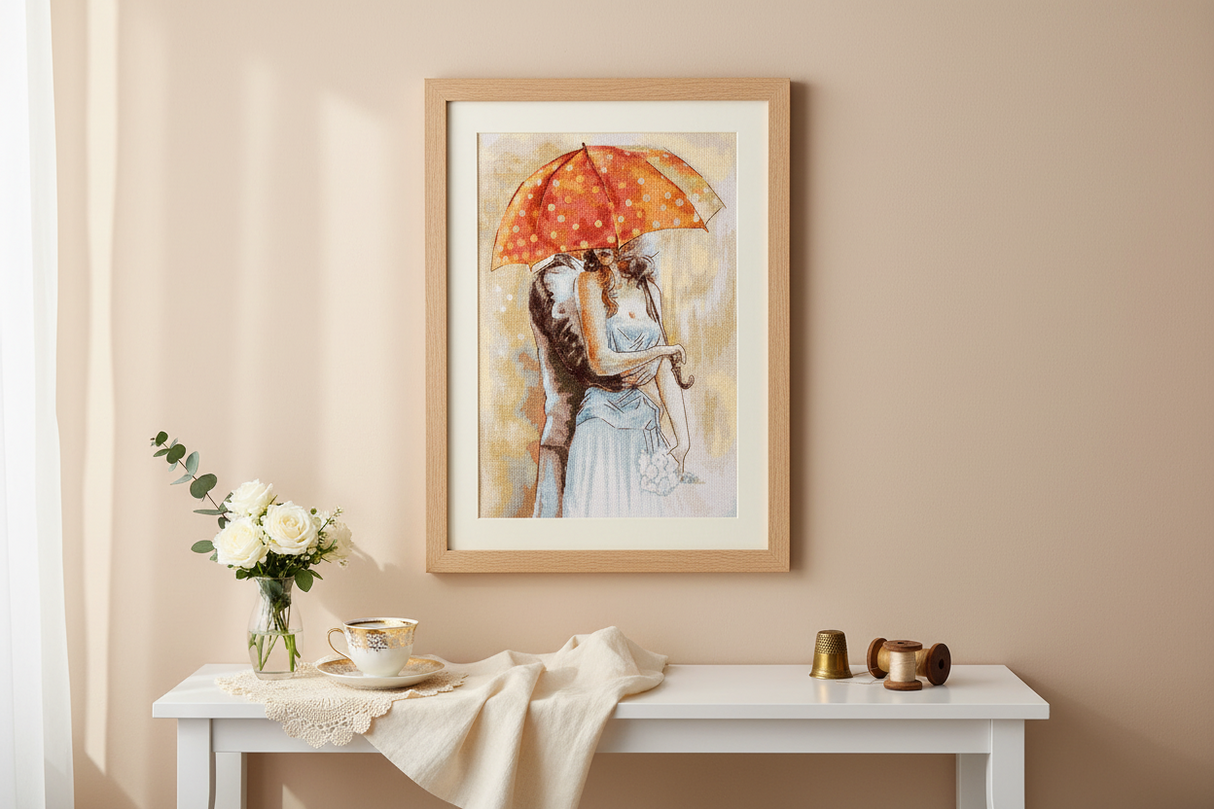 B555 Under the umbrella 3 - Luca-S - Cross Stitch Kit