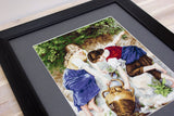 B564 At the Fountain - Luca-S - Cross Stitch Kit