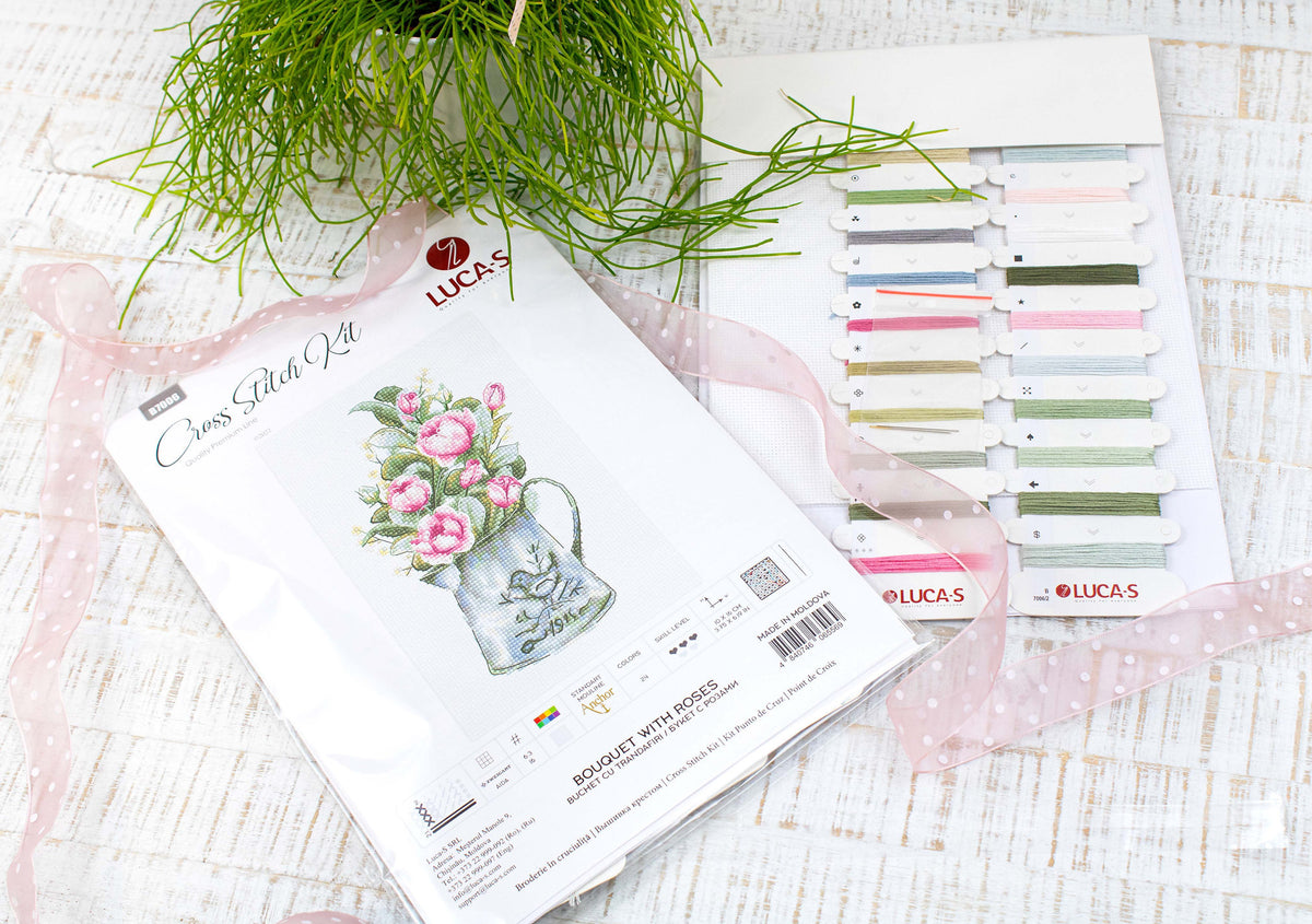 Cross Stitch Kit Bouquet of Roses - B7006 Luca-S