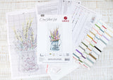 B7008 Bouquet with lavender - Luca-S - Cross Stitch Kit