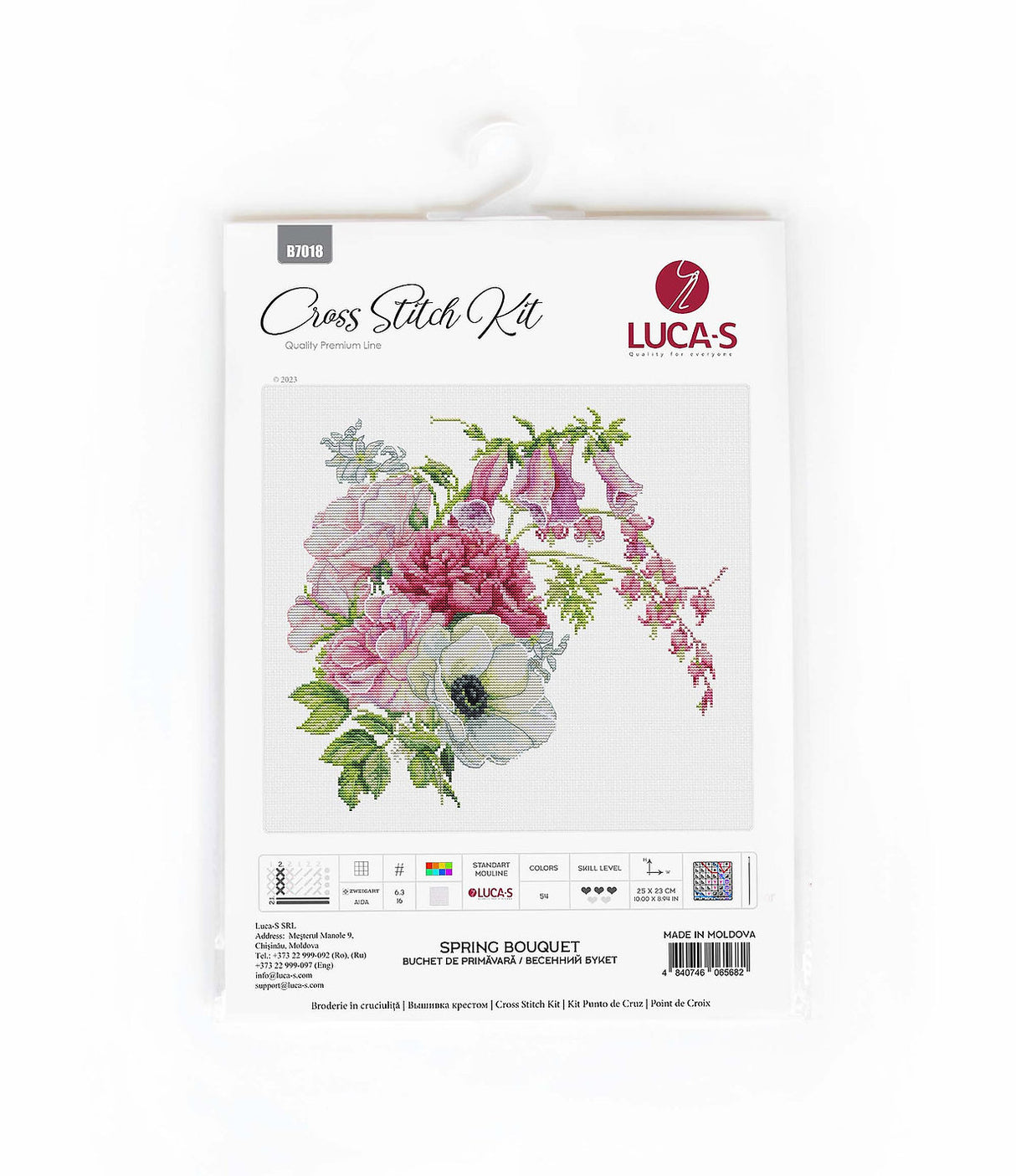 Spring Bouquet Cross Stitch Kit - B7018 Luca-S