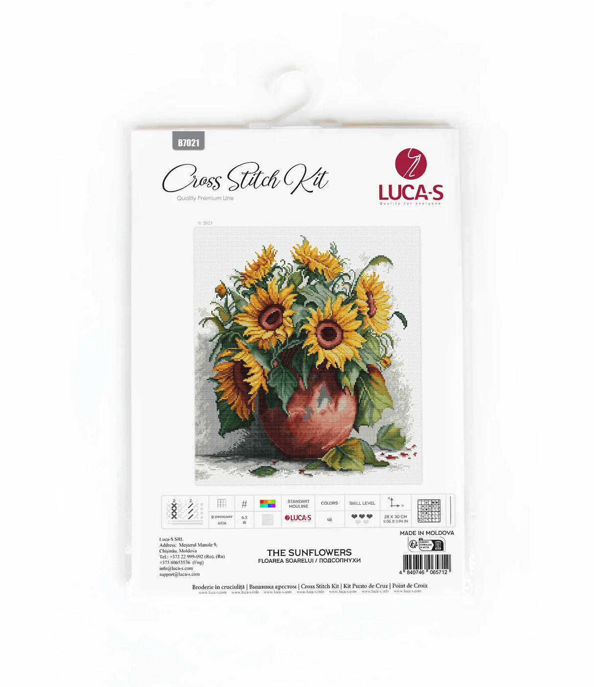 Cross Stitch Kit - The Sunflowers - B7021 Luca-S