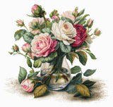 Kit de point de croix - Vase avec roses - B7026 Luca-S